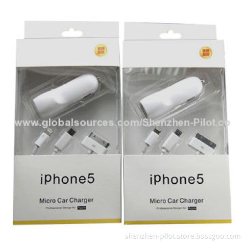 Best Quality 12V Car Chargers, Dual-micro USB, Compatible Power Bank, CE, RoHS and FCC Marks